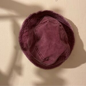 Purple bucket hat